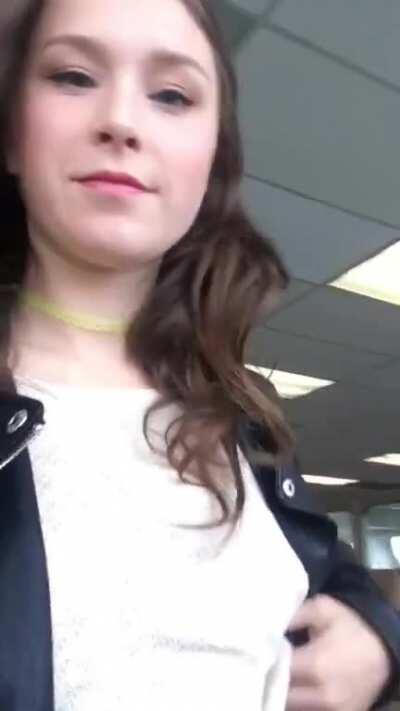 To the redditor I saw browsing on the ferry- here’s my tits! [GIF]