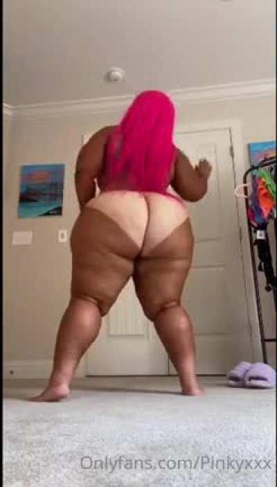 Pink Hair Tan Butt
