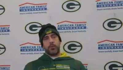 Aaron Rogers on NFL MVP voter who said he wouldn’t vote for him…Not a fan of the NFL, but this guy is a class act.