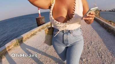 a sneaky flash while I go for a walk outside