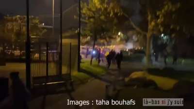 French cops try to kill again, the people strike back - Colombes, France - 13-11-20
