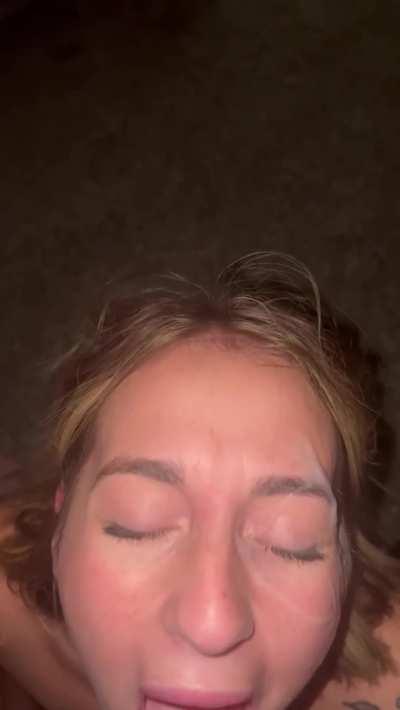 She thought she was just another amateur MILF on OnlyFans, but when she gave him a blowjob, she got the surprise of her life! His cumshot was so powerful, it left her speechless!