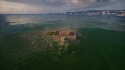 I 3D scanned my hometown and used unreal engine to see what it looks like if the sea level rises.