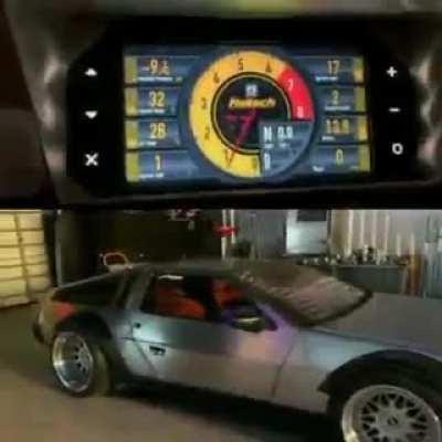 Twin Turbo LSx swapped Delorean
