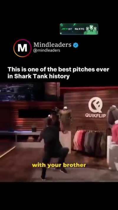 One of the best pitches in shark tank