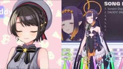 Ina and Subaru sing Daddy Daddy Do