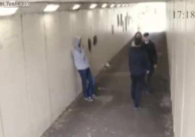 Messing with a girl and her boyfriend