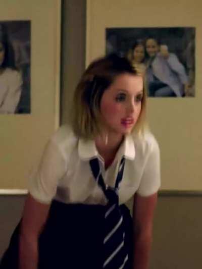 Ana de Armas taking off her panties