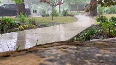 A little rain from Austin, TX.