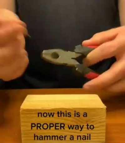 How to hammer things