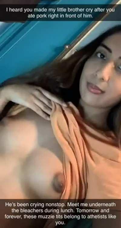 Publicly, the muzzie cunt posted a long Facebook rant about islamaphobia—privately however...