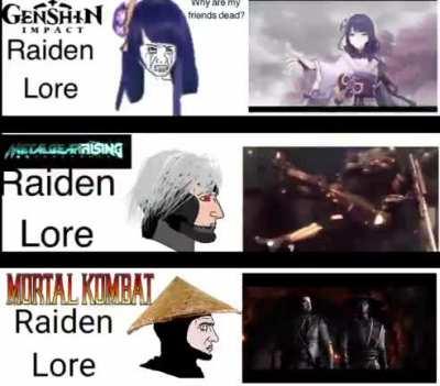 Raiden Shogun really pales in comparison to the other two Raidens
