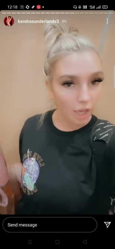 Kendra's back on track babyyy