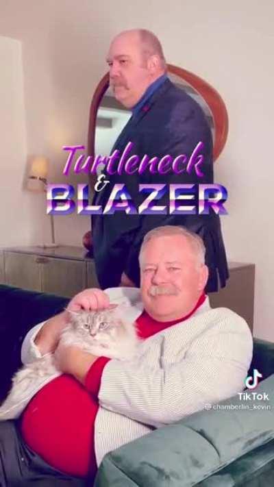 Turtleneck and Blazer