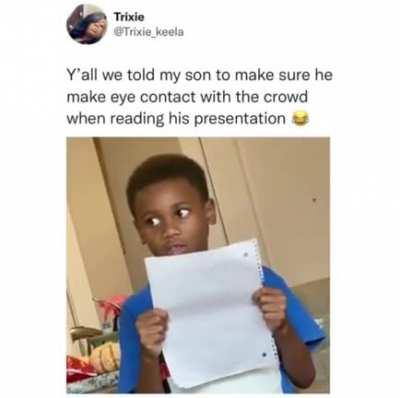 He looks so suspicious yet so cute