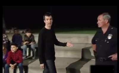 This isn't fake, this is an actual stunt that happened on episode 7 of his show where he has a greater risk than death for failing.