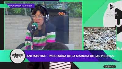 Ani Martino, impulsora de la 'Marcha de las Piedras', con María O'Donnell