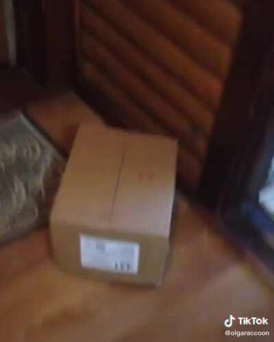 Your parcel has arrived.