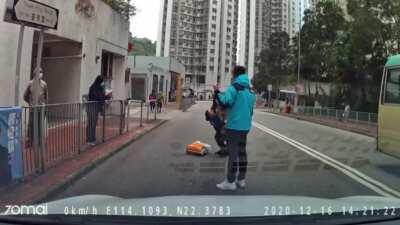 Kid runs red light, what could go wrong (no severe injury)