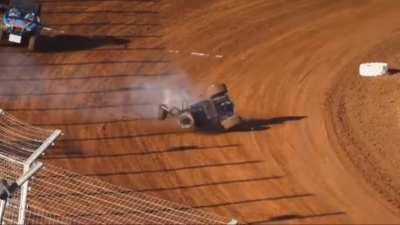 Horrific sprint-car crash in Charlotte a few days ago, driver had minor injuries 