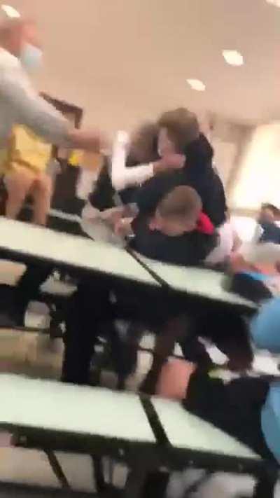 fight between 7th graders. my bro brayden is in the black. the other dude hit and was trash talkin first too 🤣