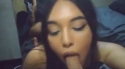 Just straight slurping it down