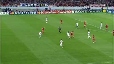 Gerrard-Alonso-Mascherano midfield performance vs AC Milan in Athens.