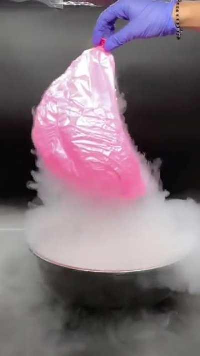 Cold pink balloon