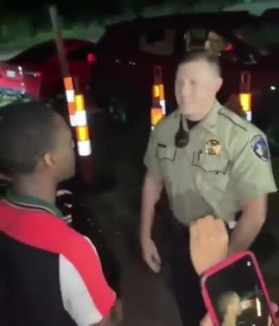 Officer beats black man, twice.