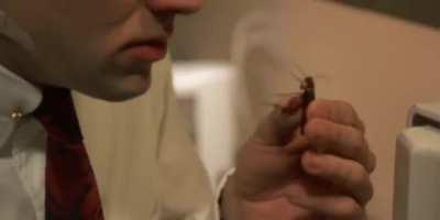 In Vampire's Kiss, Nicholas Cage is seen acting disgusted while eating a live cockroach which is a testament to his talent seeing is this was just part of his daily routine at the time.