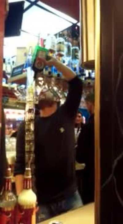 I could hear the glass breaking.