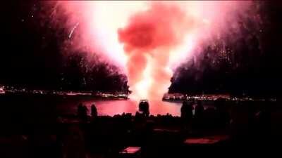 City of San Diego's entire fireworks show goes off at once 2012