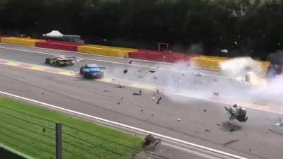 Jack Aitken's crash at Spa 24 Hours. He somehow ended up surviving