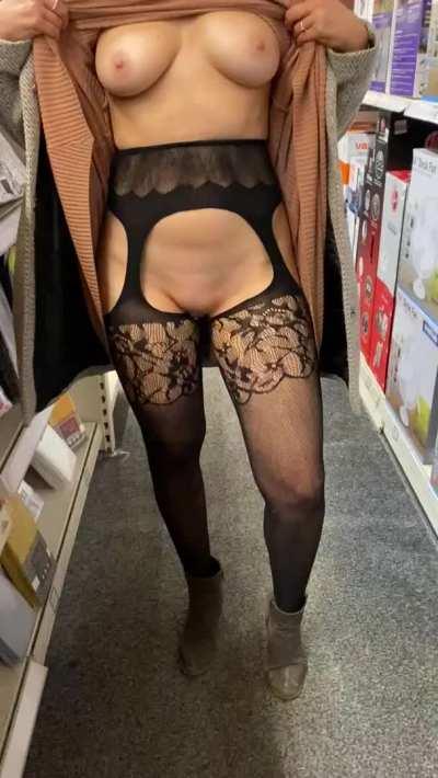 Makes shopping more fun knowing what I’m hiding underneath! [GIF]