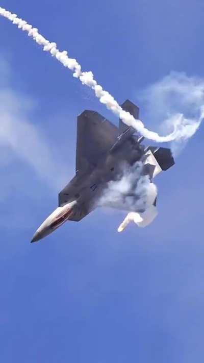 Just an F-22 Raptor doing things fighter jets shouldn't do