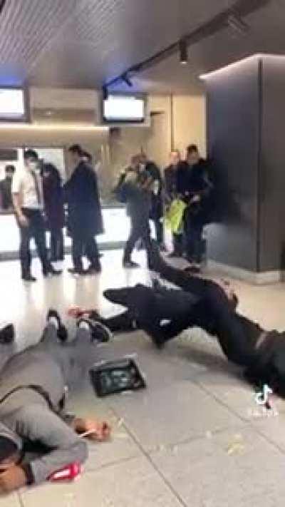 The unpaid McDonald's employee then had to clean things up.