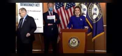 Can someone please explain to me what Is going on with Nadler? It looks like he shit his pants?