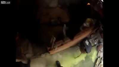 Footage of BOPE operation in Brazil. Helicopter assault and raid.