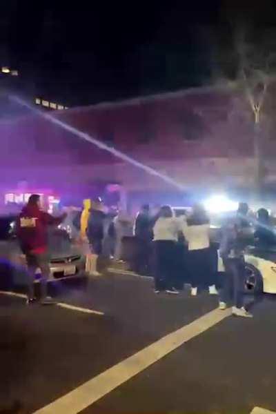 Tacoma PD running over a large group of people tonight video courtesy of @jasonjgauthier on Twitter