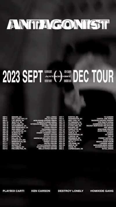 I sampled antagonist tour video sound