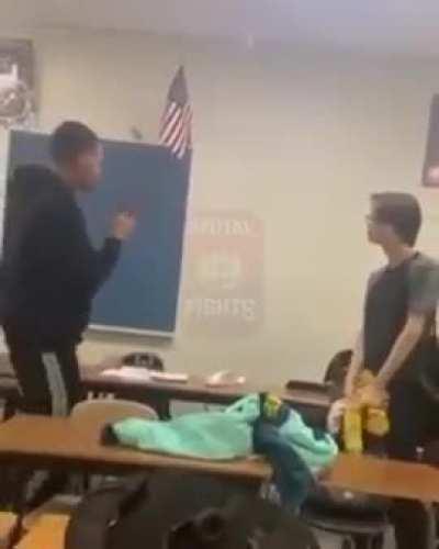 he really called his parents before fuckin this kid up