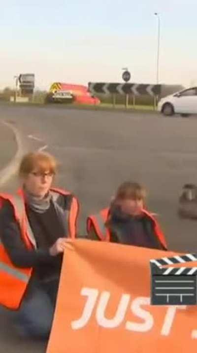 Activists glue themselves to tanker of vegetable cooking oil thinking it was crude oil