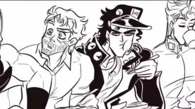 Polnareff ate too much man.