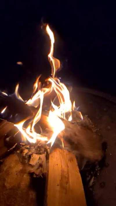 Just some eye candy of a fire on a cold night