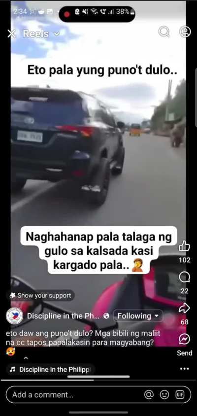 May hinabol na nga nakisali kapa, butas tuloy kanang braso mo.