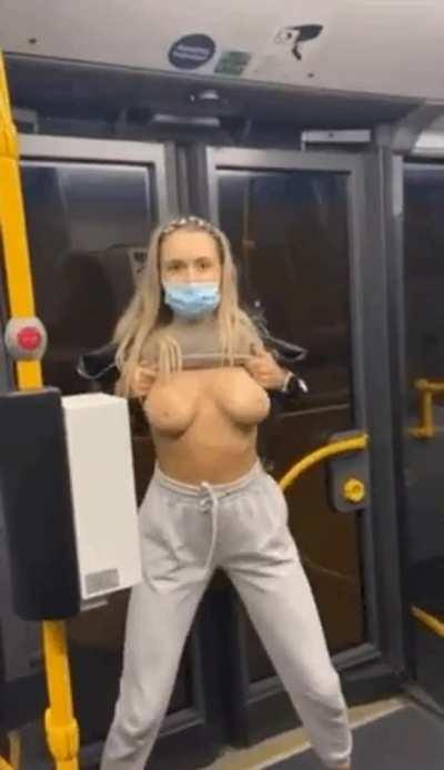 Teen on a Public Train