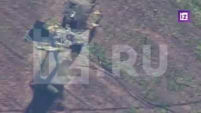 Ru pov: Lancet drone hits multiple radar stations and hits a s-300 launcher