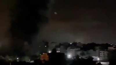 Random homes, buildings, a factory, roads and infrastructure bombed in Gaza last night