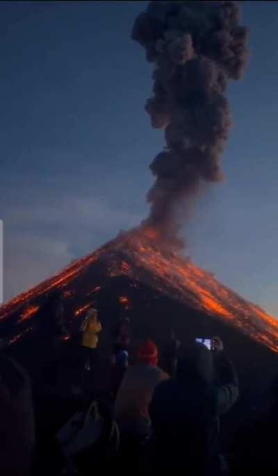 The floor is Lava! - Beautiful explosion from a volcano