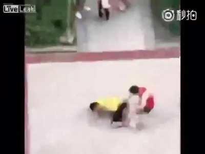 Brutal kick ends it.